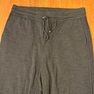 Ann Mashburn Hadlee Pull-On Pant in Charcoal Double-Wool Jersey Size L